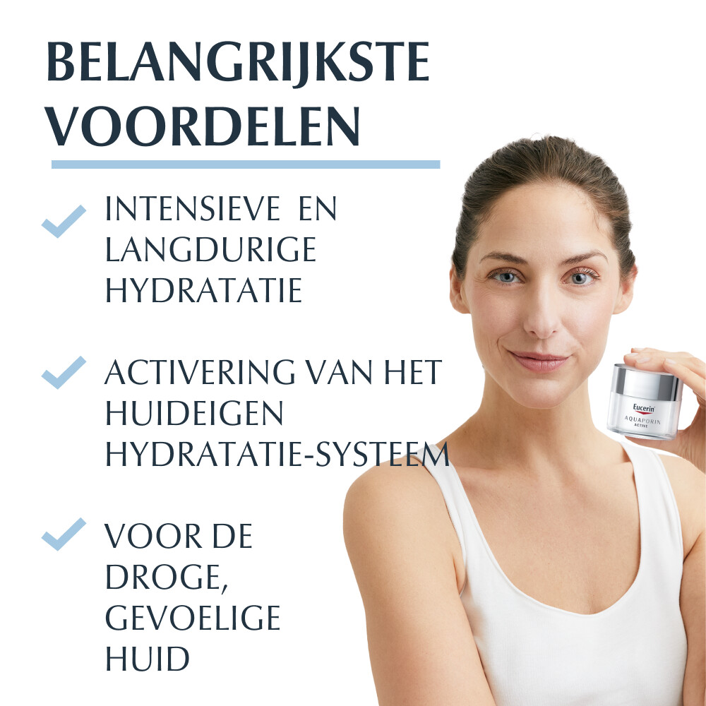 Eucerin AQUAporin Active Hydraterende Crème Rijke Textuur50 ml