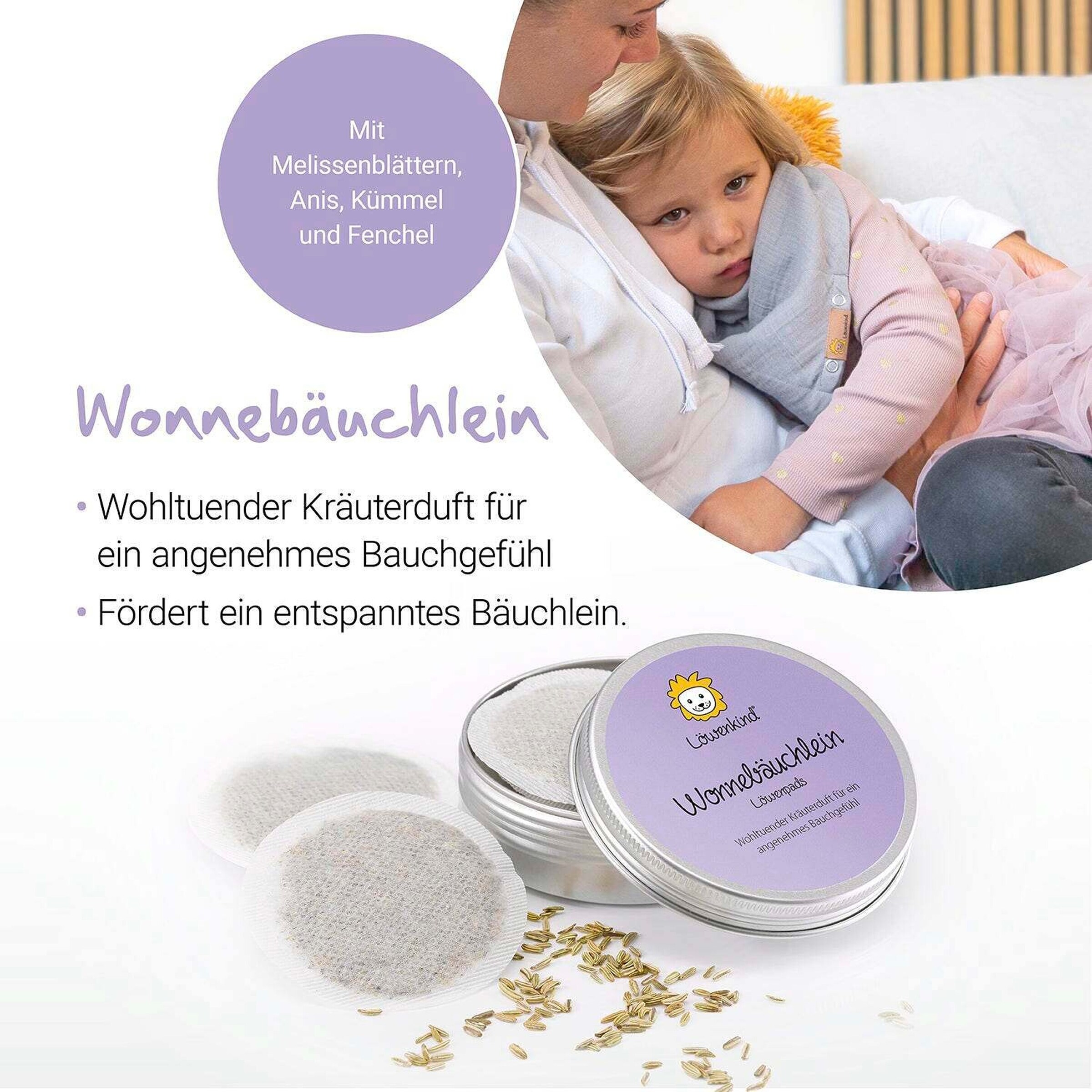 Löwenkind Wonnebäuchlein-Set Pistazie