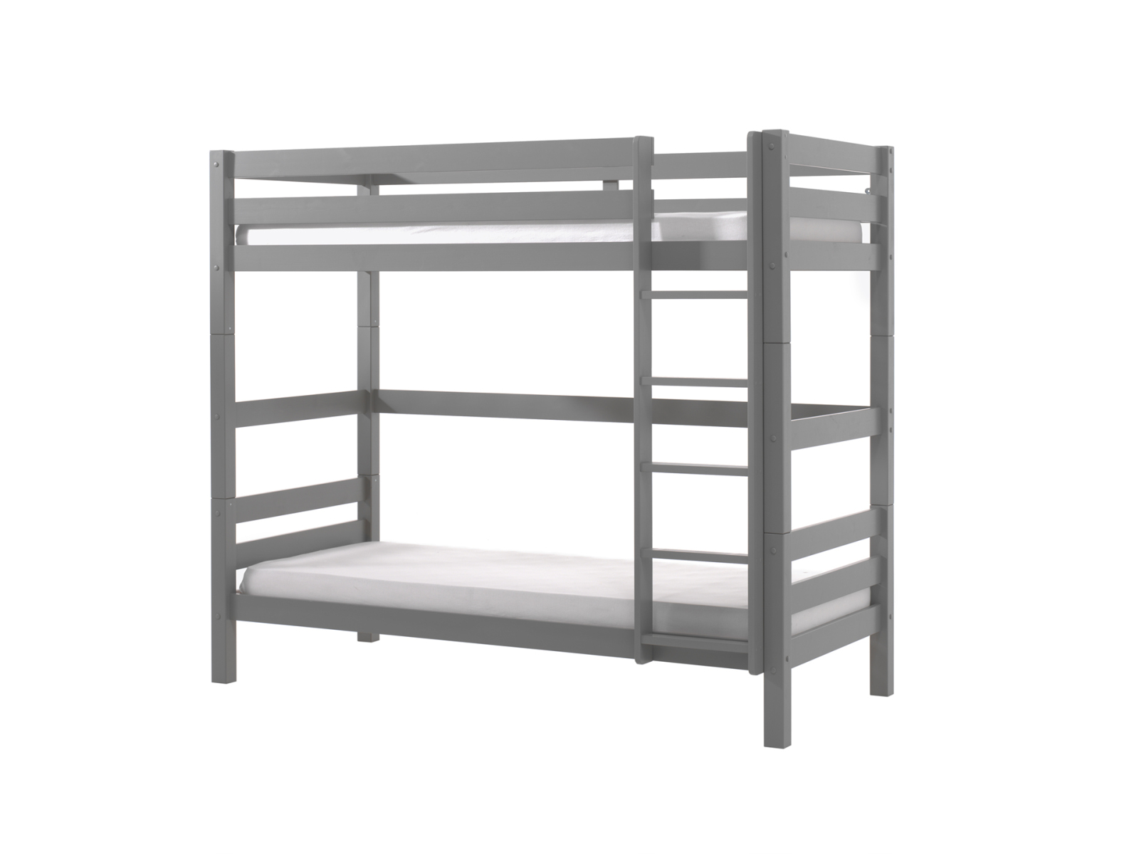 Etagenbett PINO - grau - Kiefer massiv - 90x200 cm