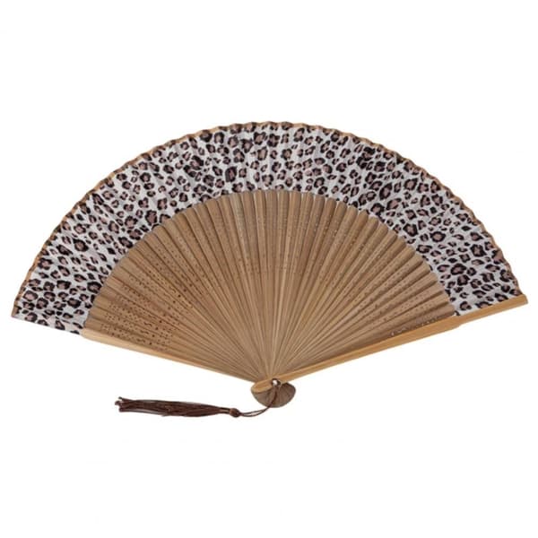 Vifte - Spansk stil - Leopard [Brun]