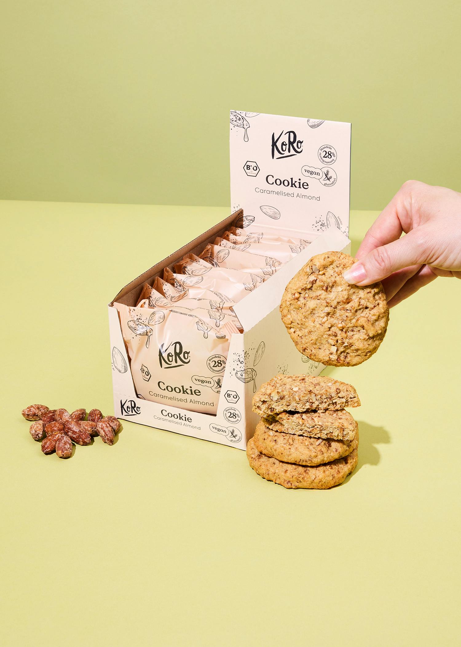 Bio Cookie Caramelized Almond 12 x 50 g