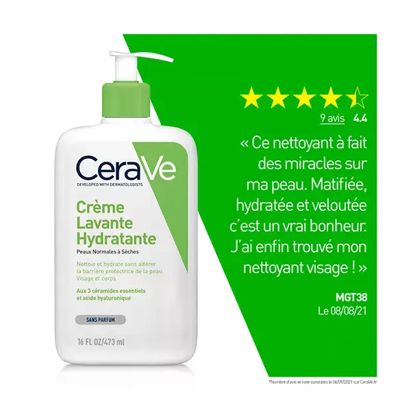 Creme de Limpeza e Hidratação CeraVe para Rosto e Corpo 473ml