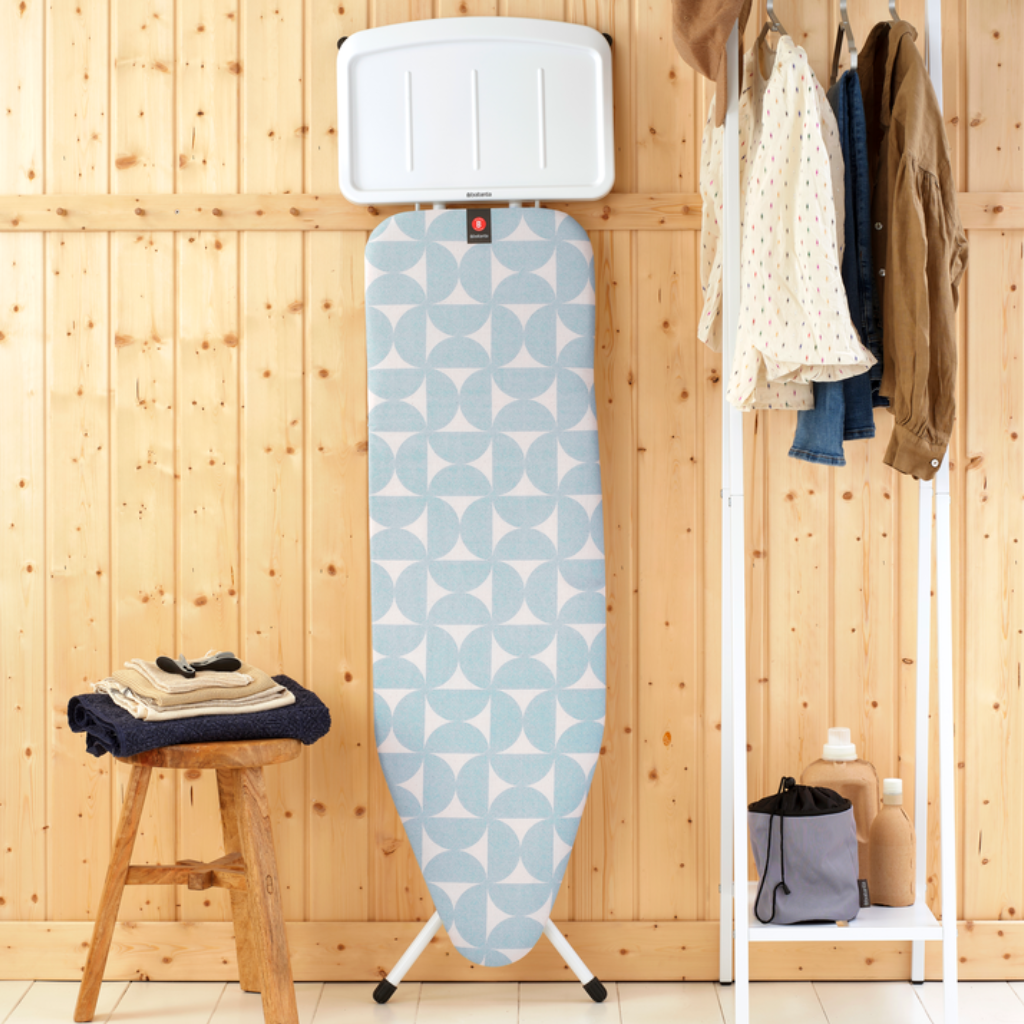 Strijkplank B, 124x38 cm, solide stoomunithouder - Fresh Breeze