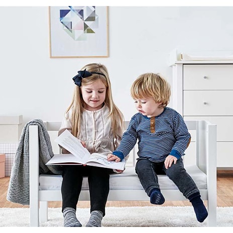 Hoppekids vugge 40x80 cm - Hvid
