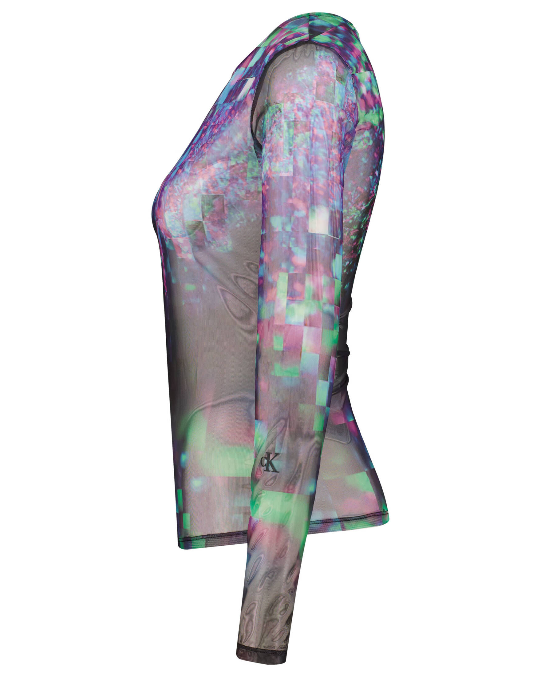 CALVIN KLEIN JEANS| Damen Longsleeve GALAXY MESH Slim Fit