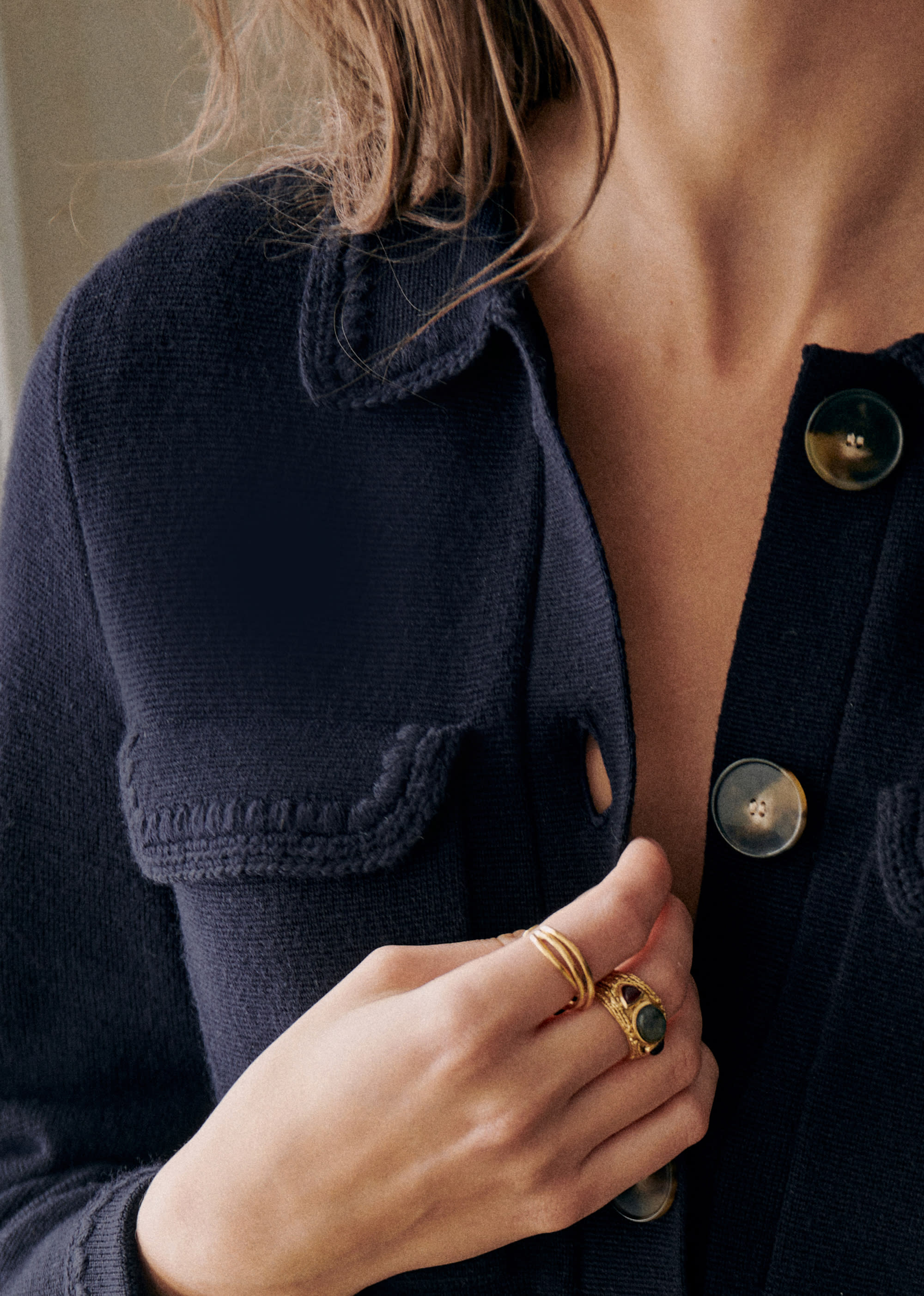 Gilet Betty - Crochet Marine - E-SHOP/MAILLE 5905453