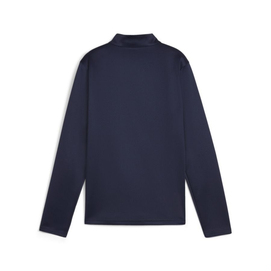 PUMA Maillot d'Entraînement teamGOAL Fermeture Éclair 1/4 - Bleu Marine/Blanc/Persian Blue Enfant