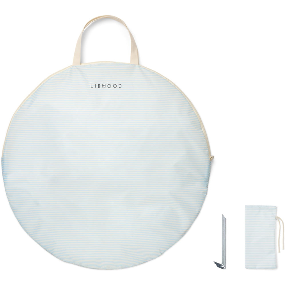 Køb LIEWOOD Pure Sky / Creme De La Creme Stripe Cassie Pop Up Telt