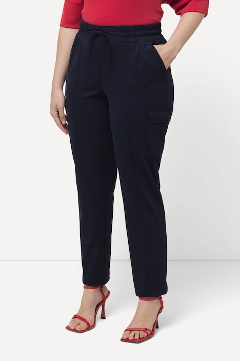 Cargohose, Taschen, Elastikbund, Saumschlitze