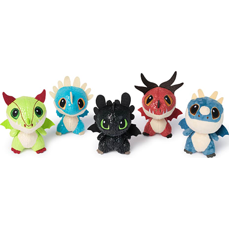 Dragons movie bamse 9 cm – flere varianter – assorteret