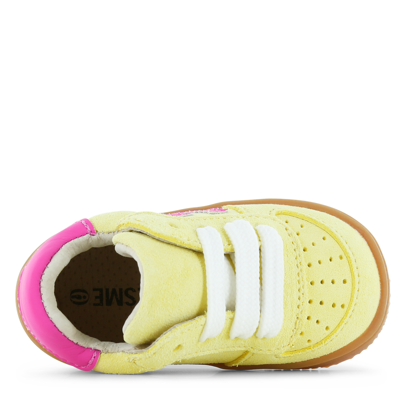 Shoesme geel sneakertje Microfiber leer, Suède | Meisjes schoenen