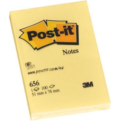 Notes repositionnables jaunes Post-it - bloc de 100 feuilles