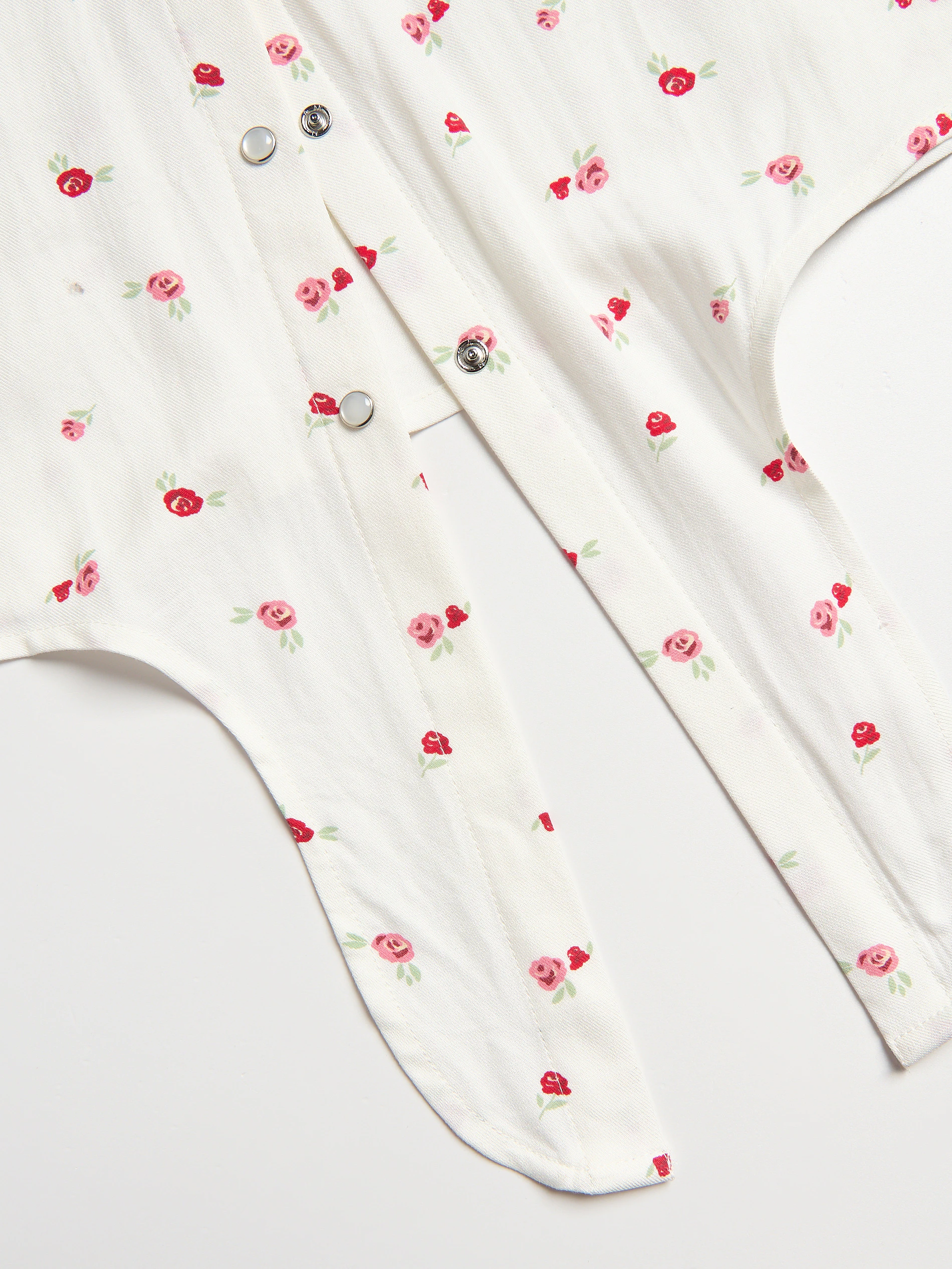 Viskosehemd mit Blumenprint