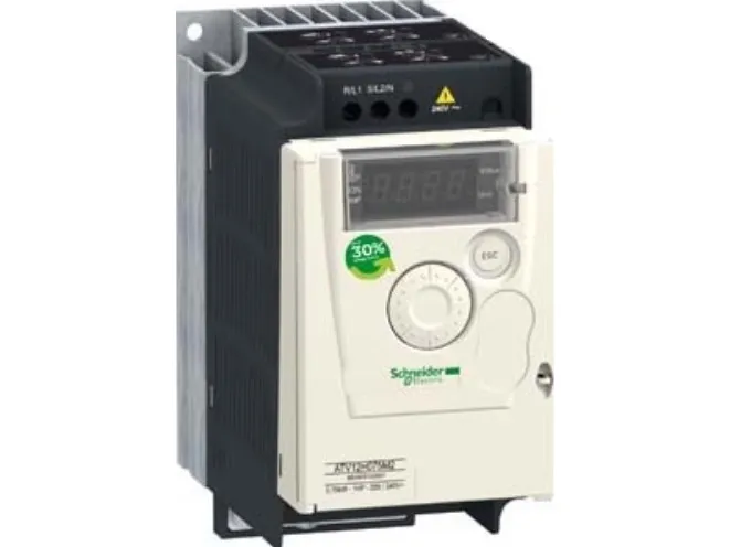Schneider Electric ATV12H037M2, Sort, Hvid, 200-240 V, 50-60 Hz, 72 mm, 121,2 mm, 143 mm