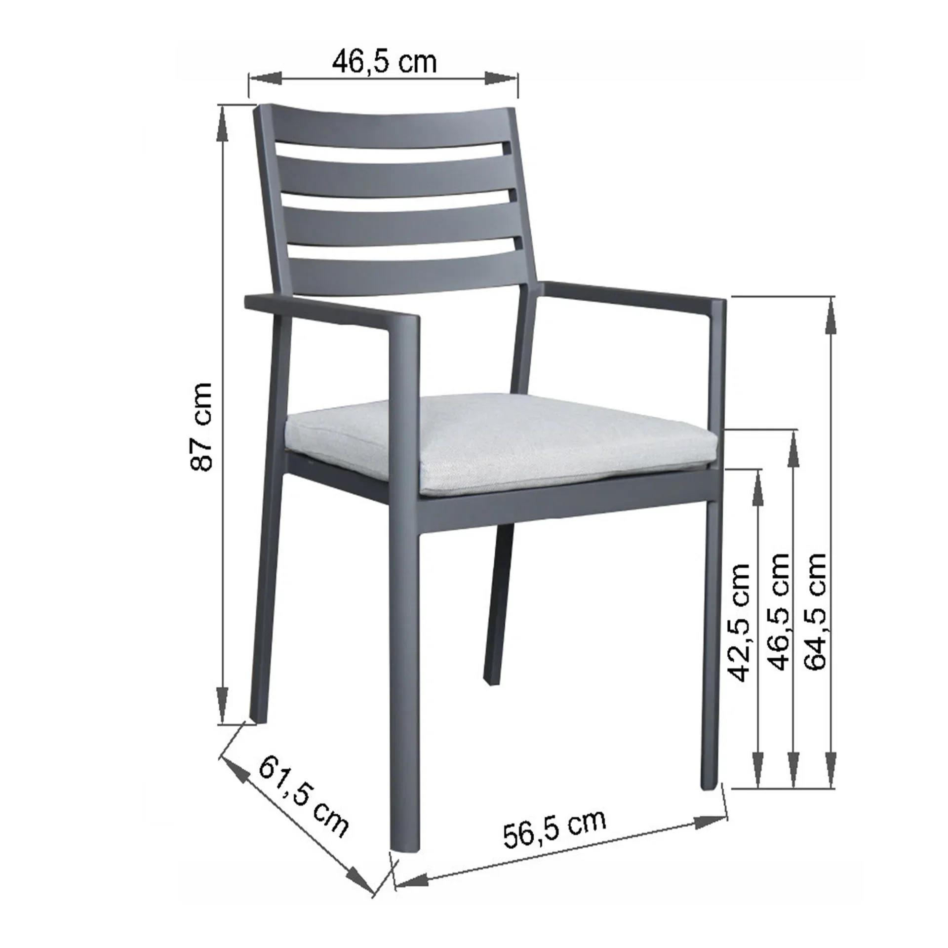 Skanden Spisestol Lysekil Høyde 87 cm