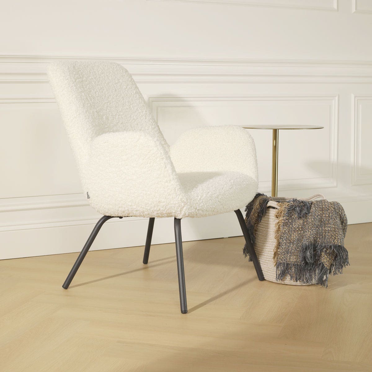 Nolon Ninte fauteuil teddy gebroken wit