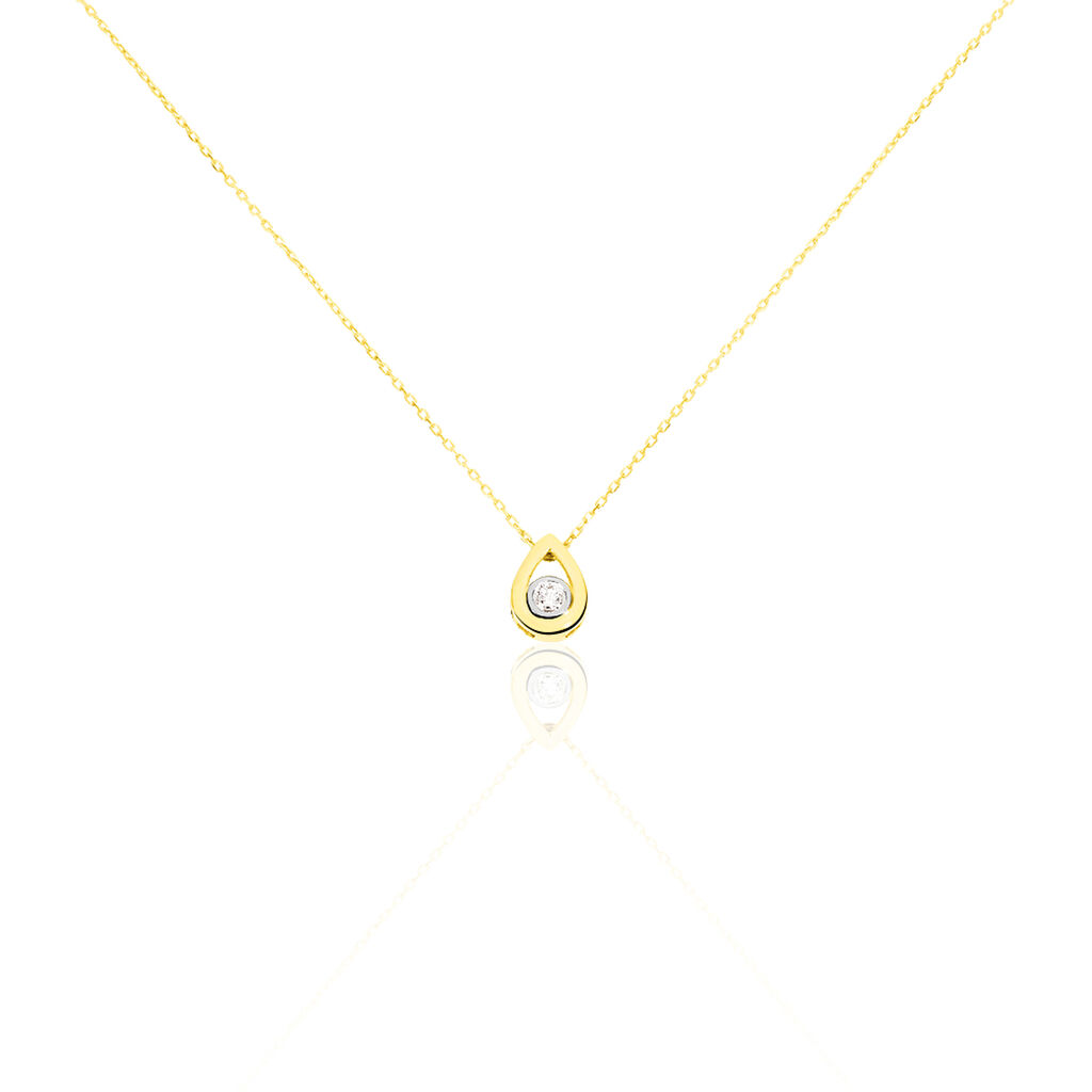 Collier Fidelia Or Jaune Diamant