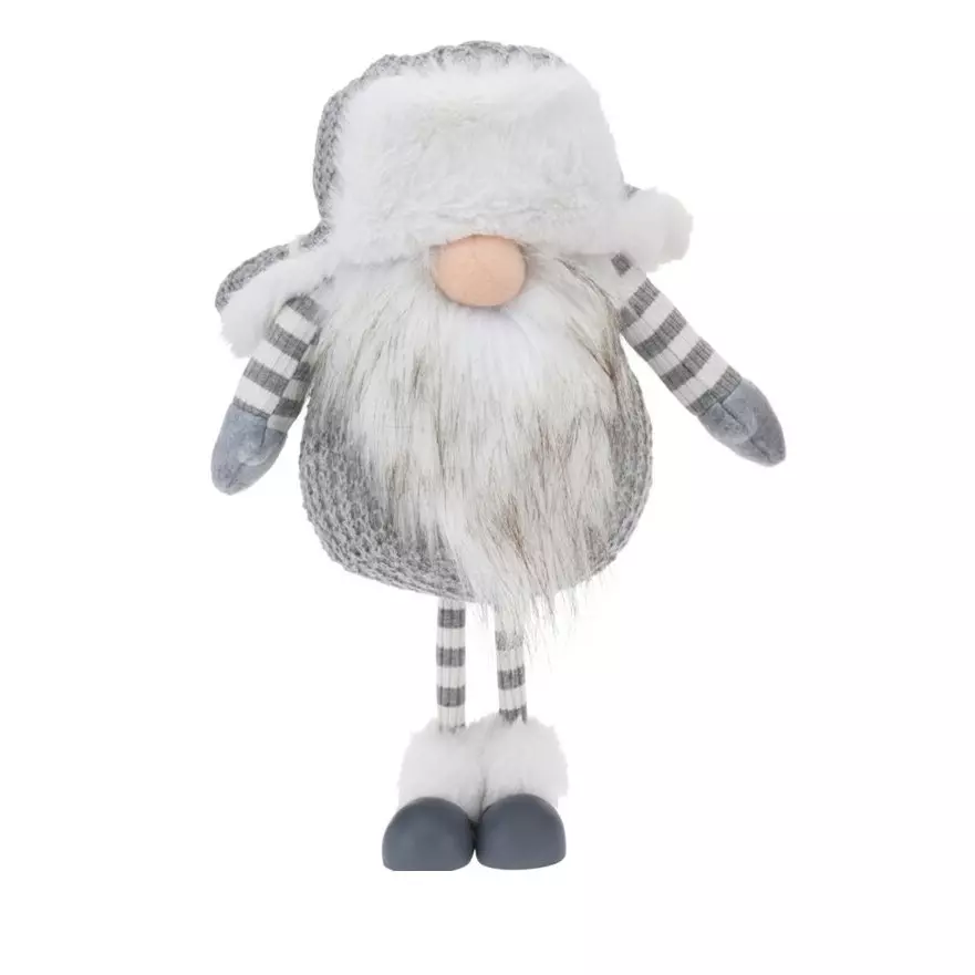 Lutin de Noël (H42 cm) Gnomy Gris