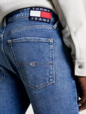 Calça jeans Scanton Slim com efeito desgastado em cânhamo