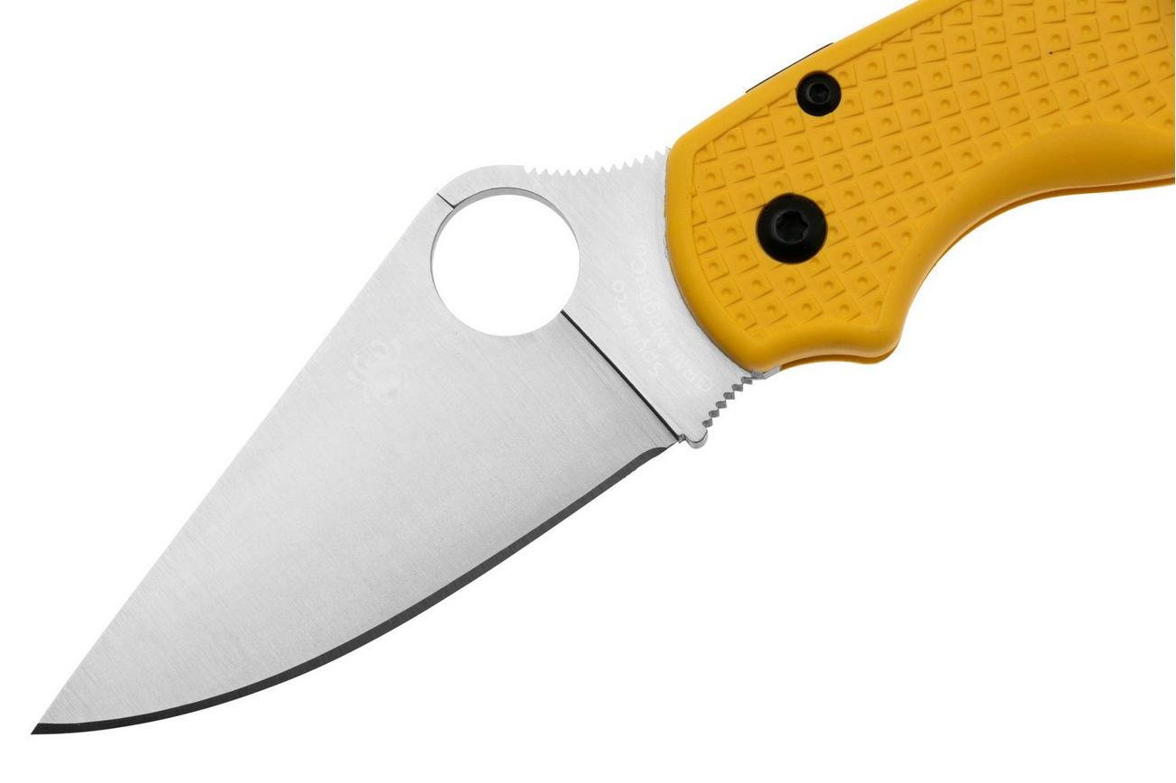 Spyderco Para 3 Salt Lightweight CPM Magnacut C223PYL Yellow FRN, zakmes