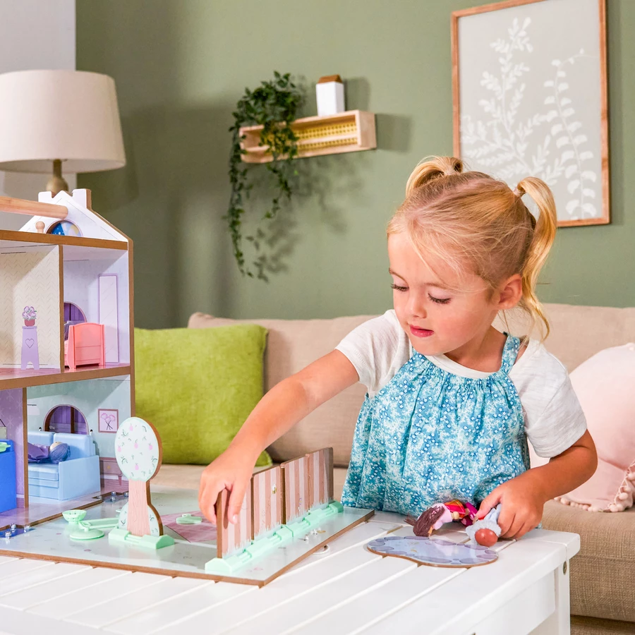 KidKraft® Cottage- Puppenhaus zum Spielen und Verstauen