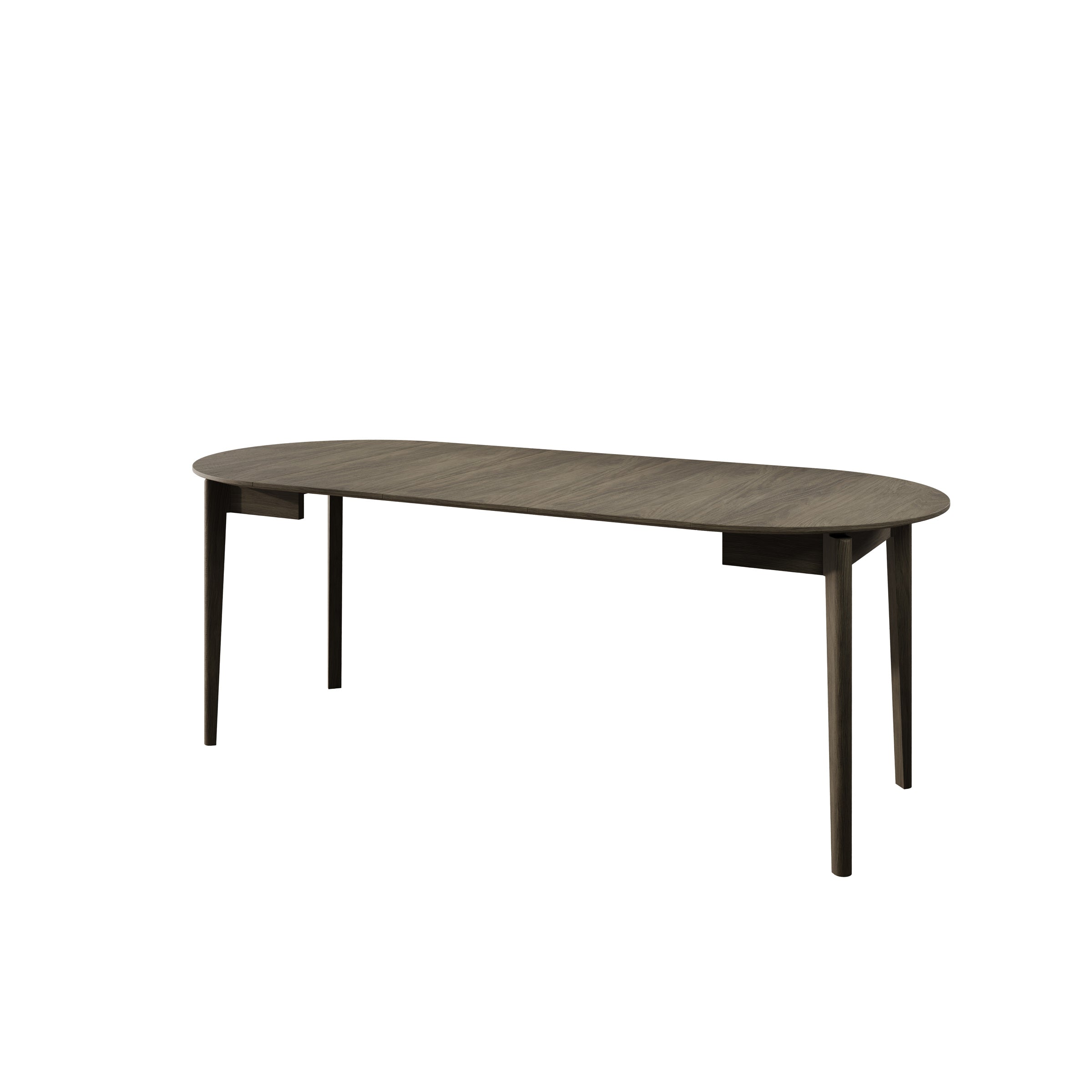 Portino - Eetkamertafel - Donker eiken - 90-210x90x77 cm