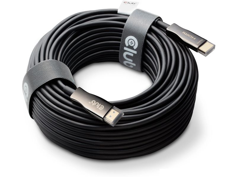 Club 3D Optisches Kabel CAC-1393 HDMI - HDMI, 50 m Aktive optische Hybrid-HDMI-Hochgeschwindigkeitskabel