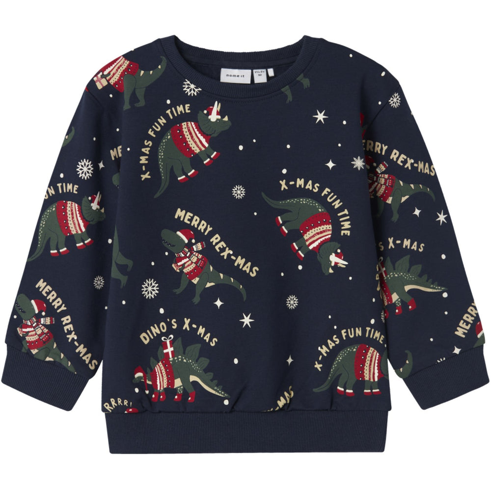 Køb Name It Navy Blazer Nmmroka Ls Nreg Sweat Bru Box