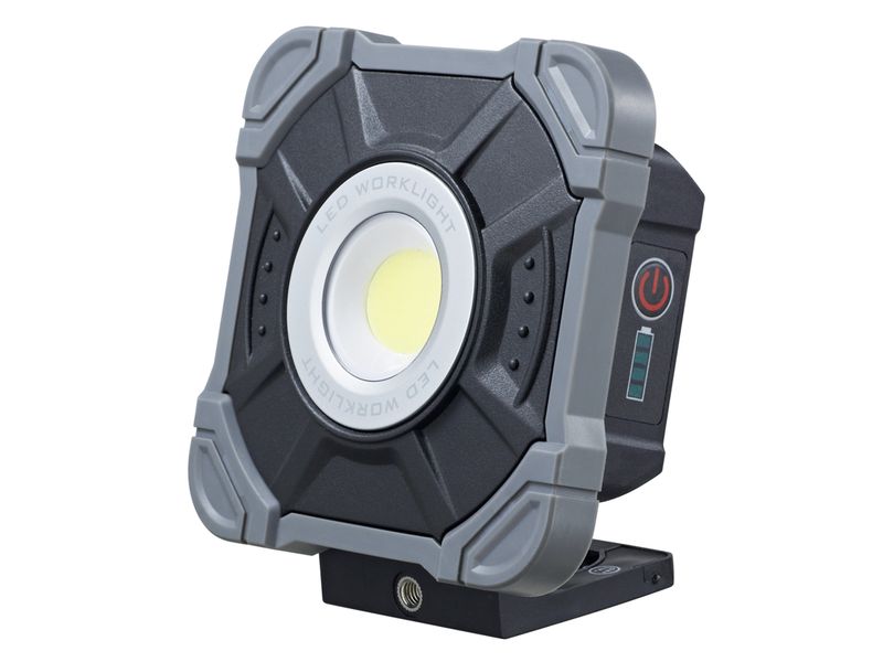 STEFFEN Akku Scheinwerfer Worklight 20 W LED Strahler mit Traggriff und Standfuss