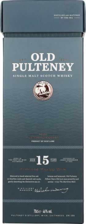 OLD PULTENEY 15 YEARS SINGLE MALT 70CL