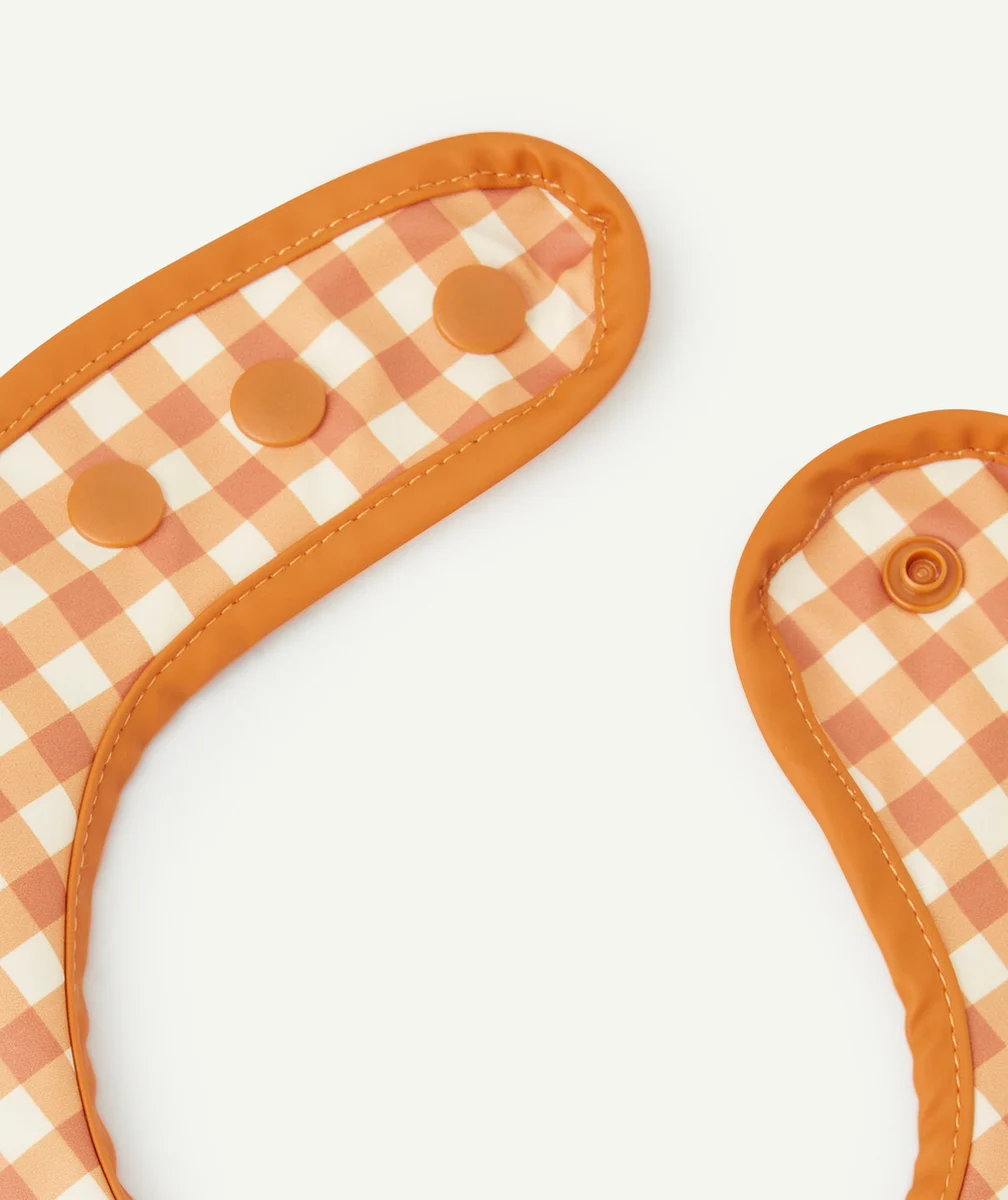 GRECH & CO.BAVOIR MOTIF VICHY COULEUR ORANGE