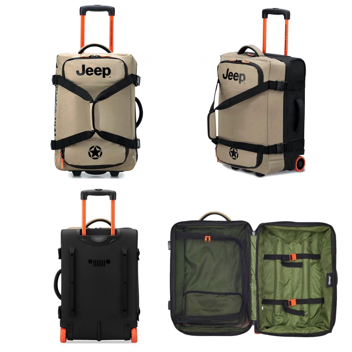 Jeep Sac de voyage cabine avec roulettes 41L JS005A Jeep polyester taille S 55cm