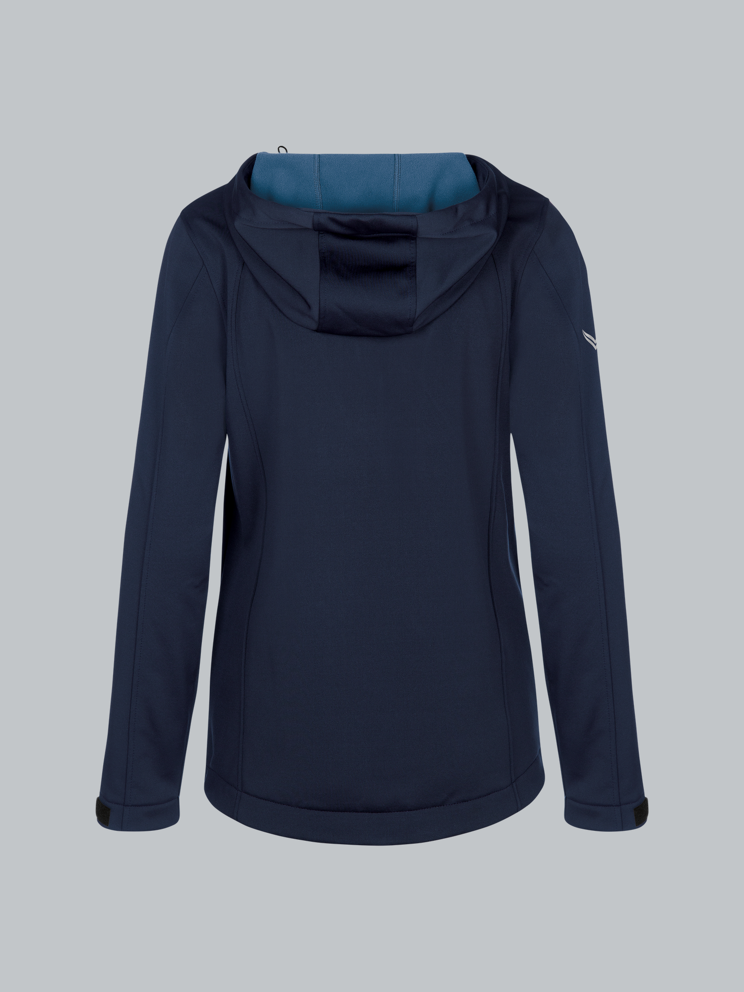 Taillierte Softshell–Kapuzenjacke Navy