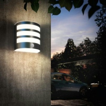 Philips Buitenlamp Calgary met bewegingssensor grijs LED 3.5W
