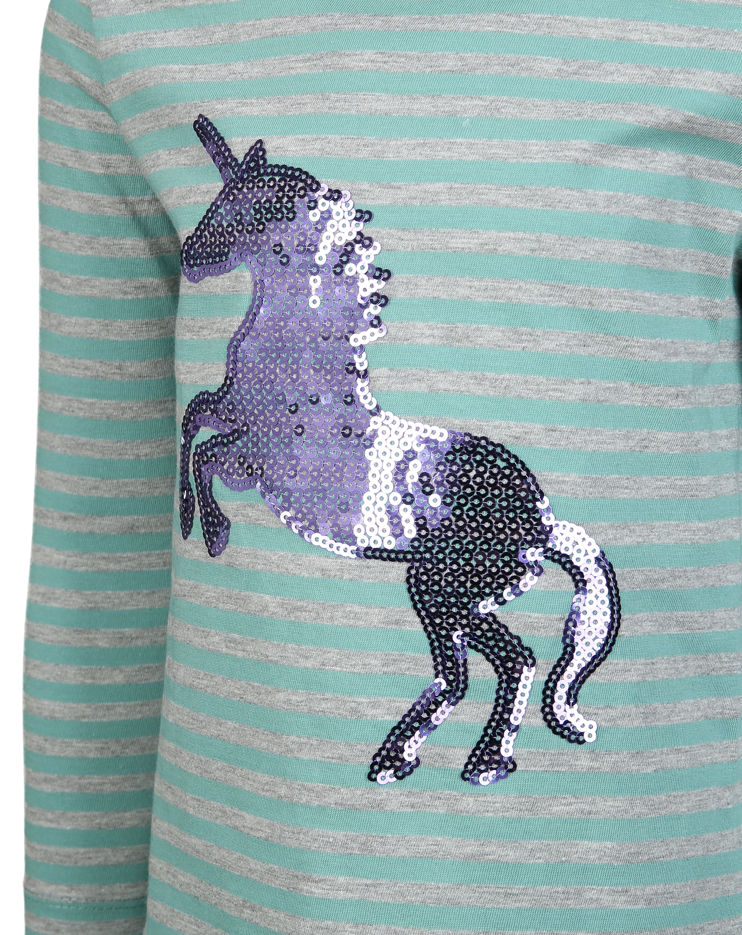 Langarmshirt SEQUINS STAR gestreift