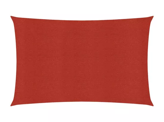 Voile d'ombrage 160 g/m² Rouge 2,5x5 m PEHD