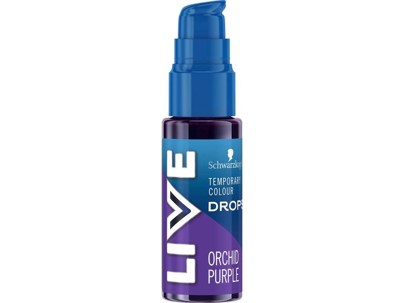 Schwarzkopf LIVE Haarcoloration Drops Orchid Purple Hochpigmentierte Haarfarbe lässt Ihrer Farbkreativität freien Lauf
