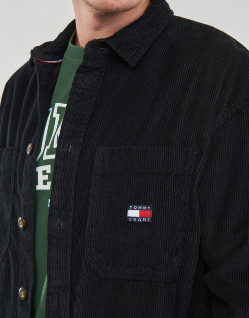 Tommy Jeans - TJM CASUAL CORDUROY OVERSHIRT - Noir