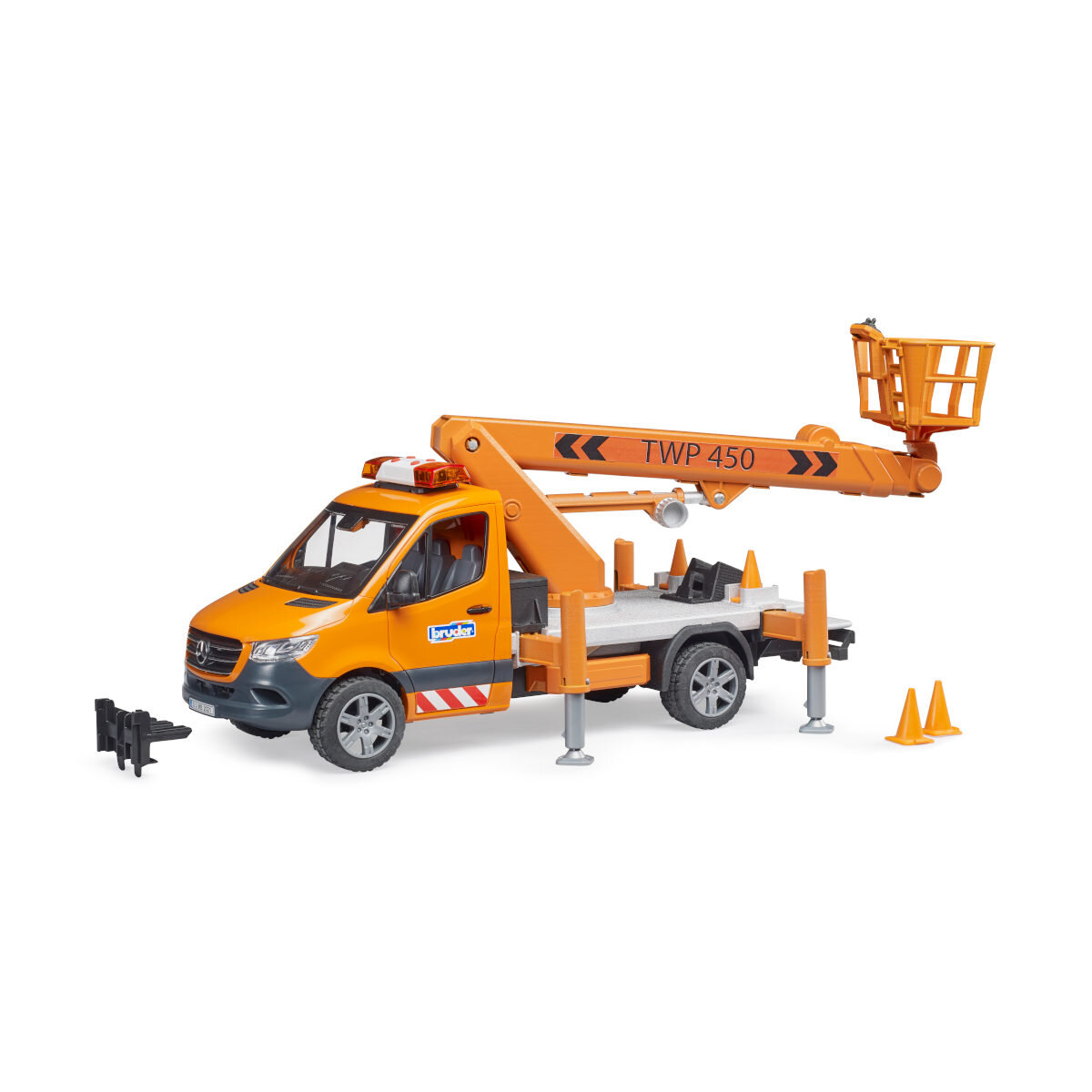 BRUDER Spielwaren GmbH + Co. KG Bruder MB Sprinter Arbeitsbühne mit Light + Sound Modul