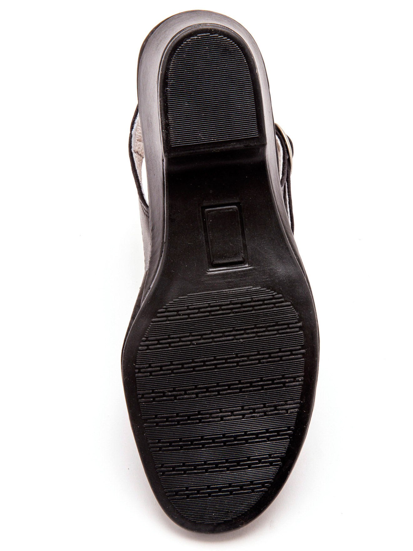 Sandales en cuir, grande largeur