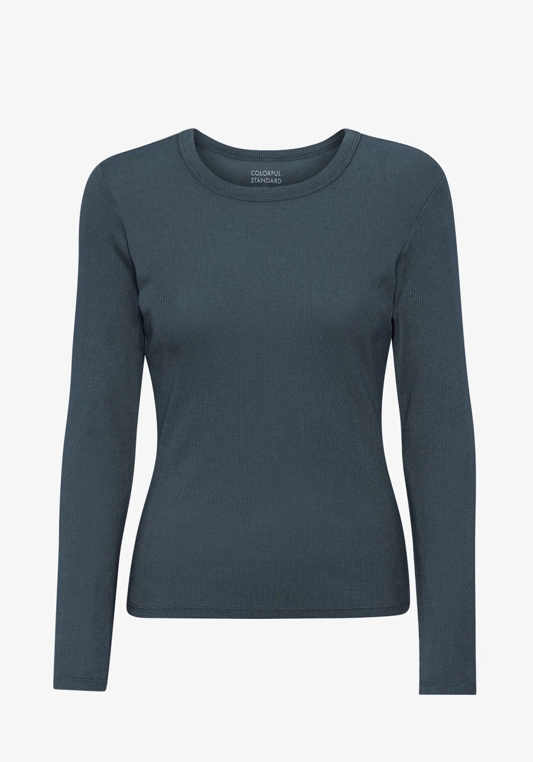 Colorful Standard Damen-Longsleeve Rib Petrol Blue