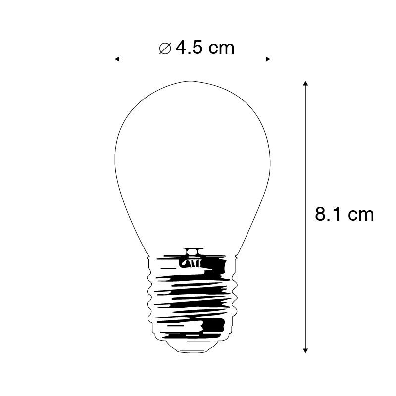 Smart E27 LED lamp P45 opaal glas 4,9W 470 lm 2200-4000K