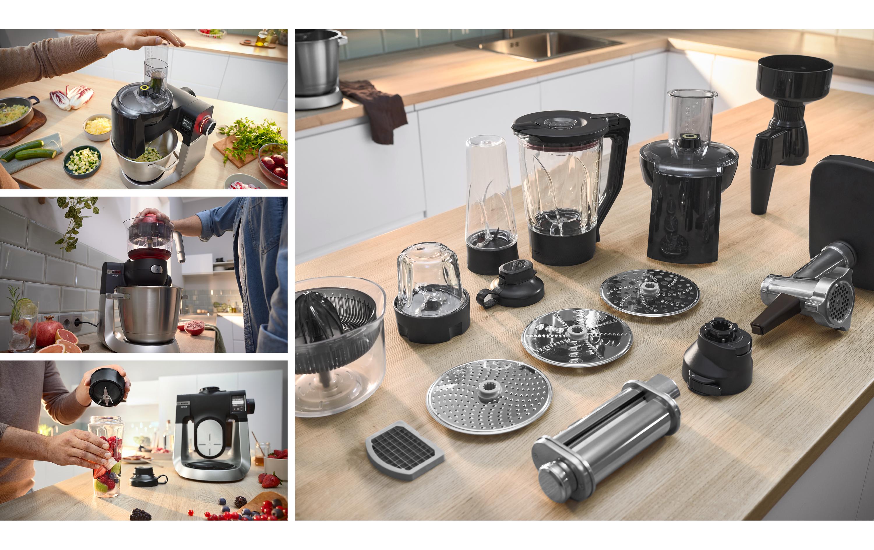 Küchenmaschine Serie 6 MUMS6ZS17 Edelstahl/Schwarz<br>Multifunktionales Küchengerät mit Waage