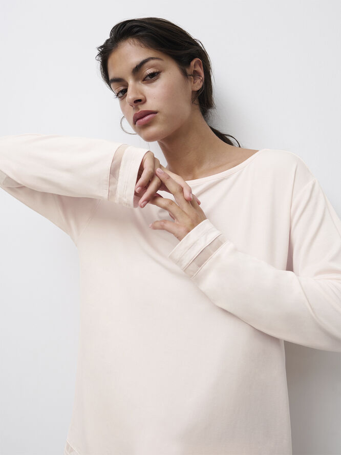Chantelle Joe LS T-shirt Top Lyserød