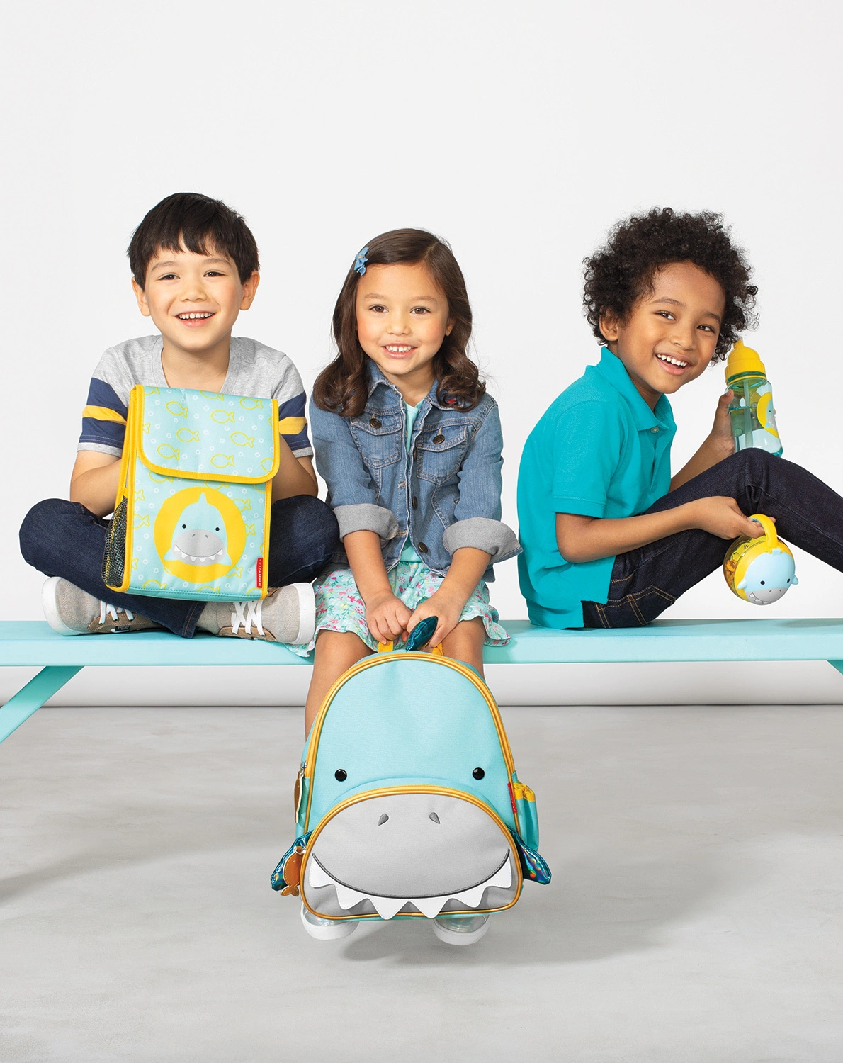 Rucksack ZOO - HAI (30x28x13) in blau
