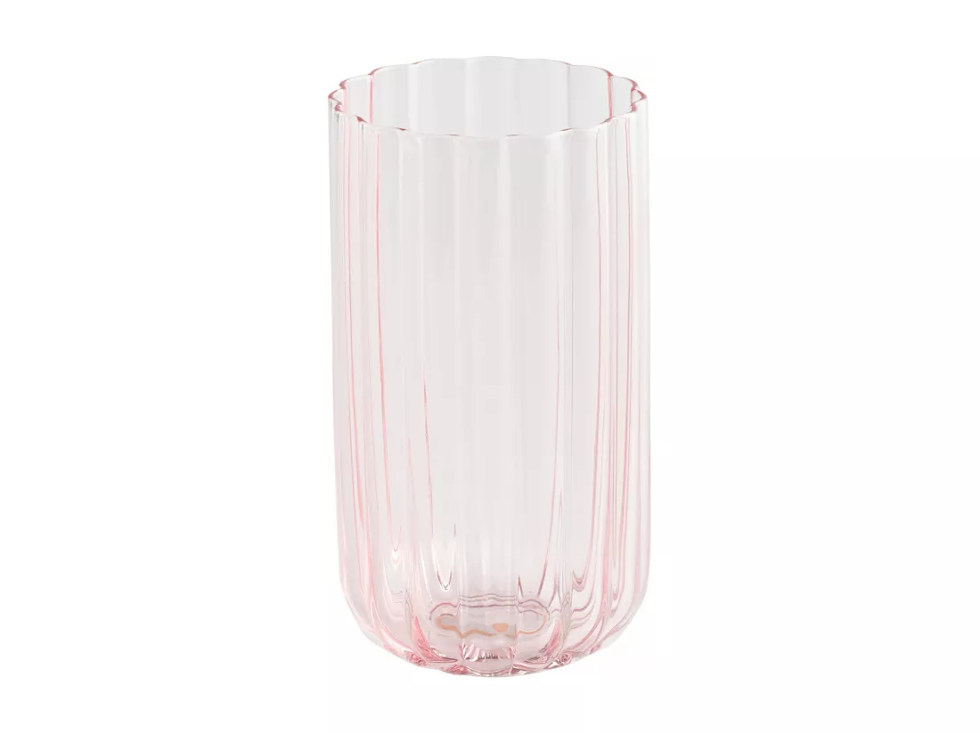 Verre Haut Vittoria rose pâle 14 x 7.5