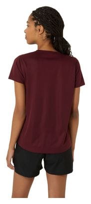 Maillot manches courtes Asics Core Bordeaux Femme