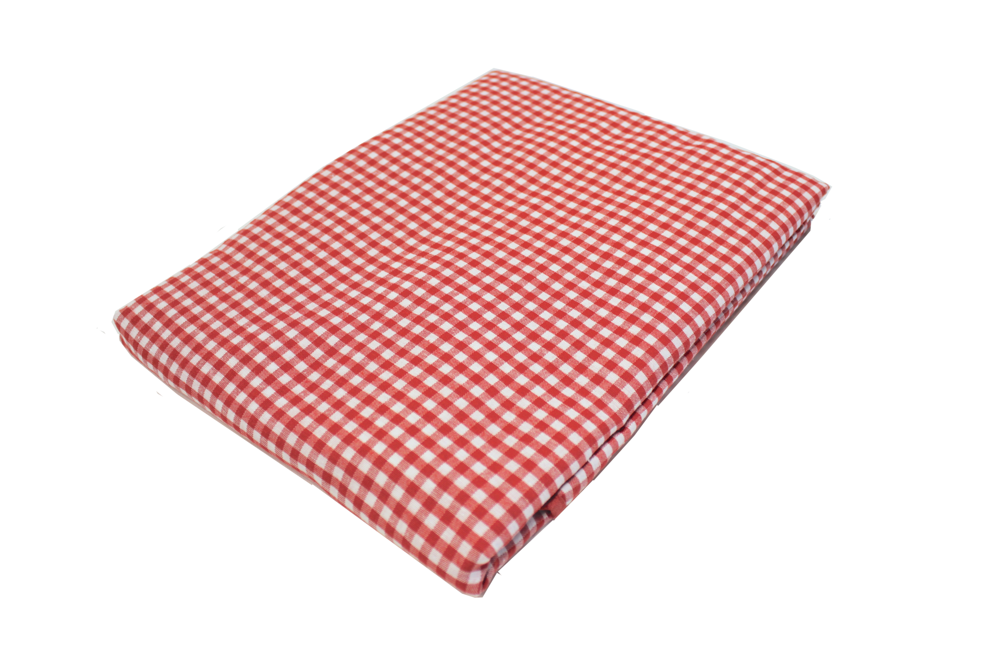 Tafelkleed Kleine ruit rood (strijkvrij) 140 x 360 cm
