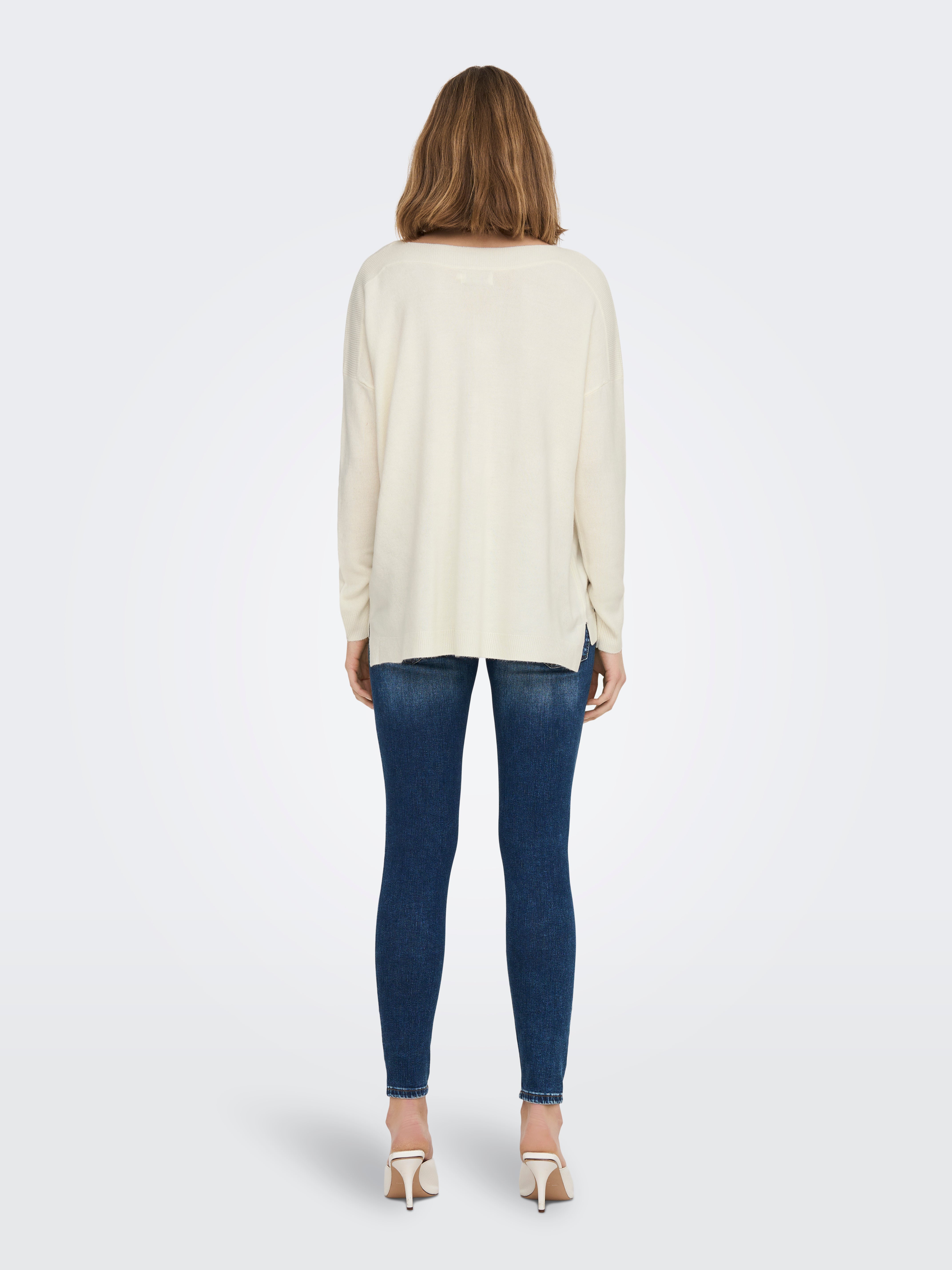 ONLAMALIA Strickpullover Cloud Dancer