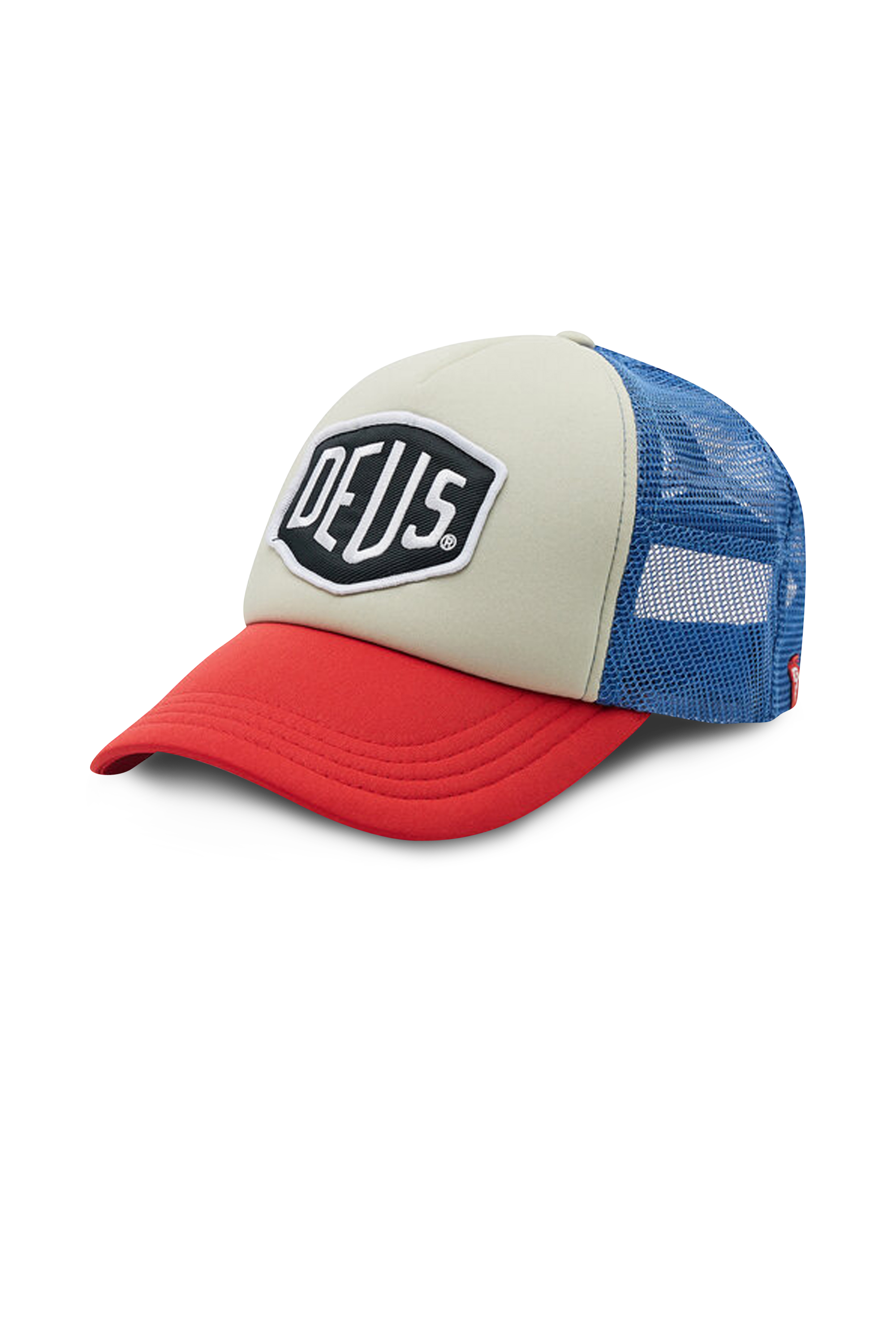 DEUS EX MACHINA Casquette trucker brodée en toile Bleu